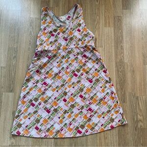 Spunkwear Women's Racer Back Dress With Built In Shelf Bra Size Large